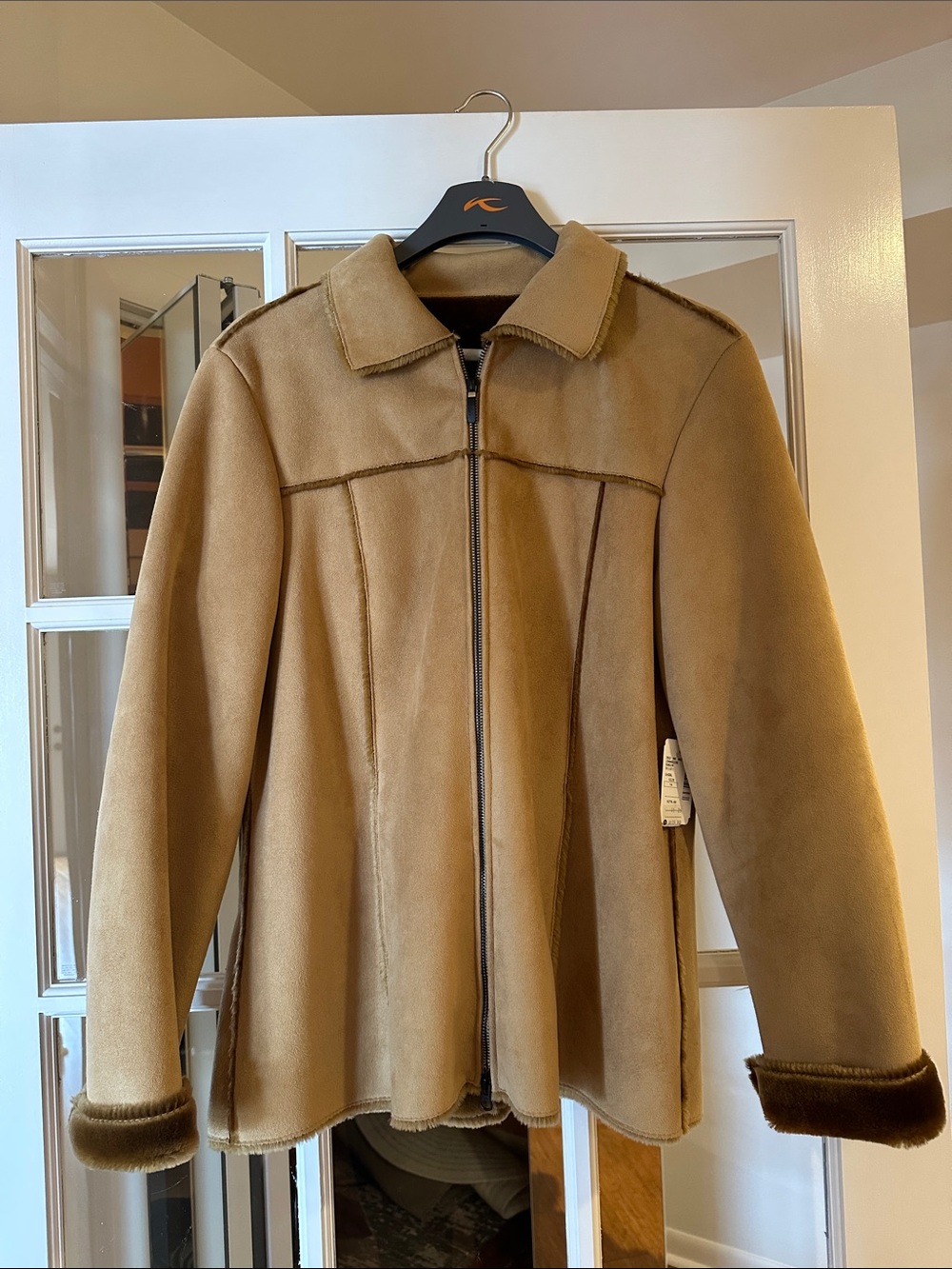 Real Clothes Suede Zip Coat